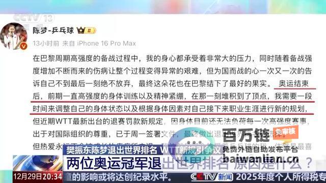 陈梦退出世排樊振东罚款新规引争议陈梦被淘汰出