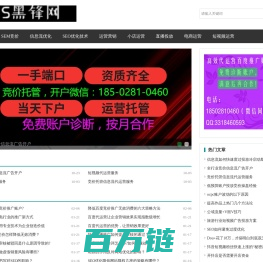 SEM竞价优化_SEO网站优化服务_SEM竞价托管-黑锋网