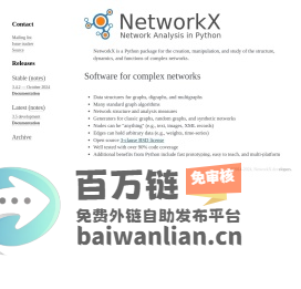 NetworkX — NetworkX  documentation