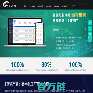 GCT冠骋-智能制造mes-医疗器械mes软件-工业互联网解决方案